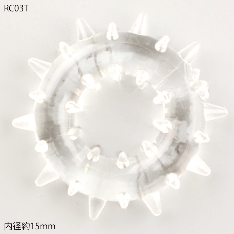 メンズ シリコンコックリング 男性用 持続力アップ 血流サポート トゲトゲ＆イボイボ RC1P