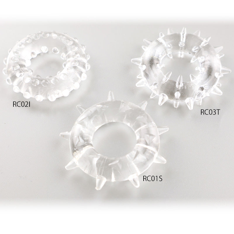 メンズ シリコンコックリング 男性用 持続力アップ 血流サポート トゲトゲ＆イボイボ RC1P