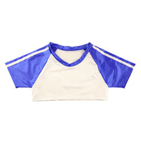 La Paum Women's Tight Mini Gymnastics Uniform with Side Stripes, Glossy Super Wet Fabric, TA06