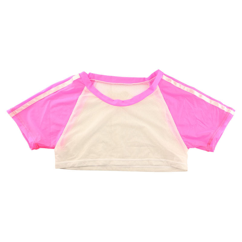 ラ・ポーム 超ミニ体操服 nanoタイプ GUS生地 透け感 2本ライン付き TA07