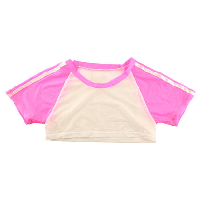 La Paum Ultra-Mini Gymnastics Uniform, Nano Type, GUS Fabric, Sheer, with Two Stripes, TA07