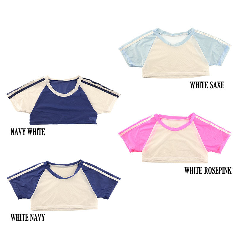 La Paum Ultra-Mini Gymnastics Uniform, Nano Type, GUS Fabric, Sheer, with Two Stripes, TA07