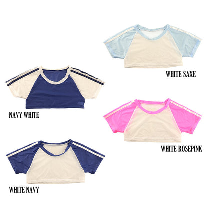 La Paum Ultra-Mini Gymnastics Uniform, Nano Type, GUS Fabric, Sheer, with Two Stripes, TA07