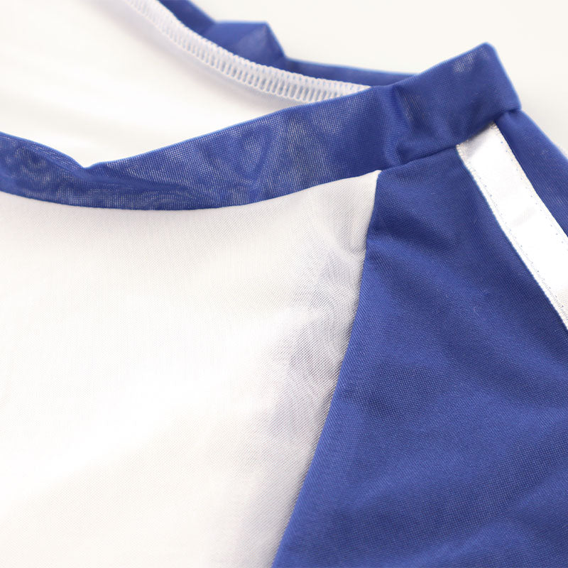 La Paum Ultra-Mini Gymnastics Uniform, Nano Type, GUS Fabric, Sheer, with Two Stripes, TA07