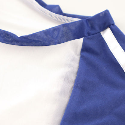 La Paum Ultra-Mini Gymnastics Uniform, Nano Type, GUS Fabric, Sheer, with Two Stripes, TA07