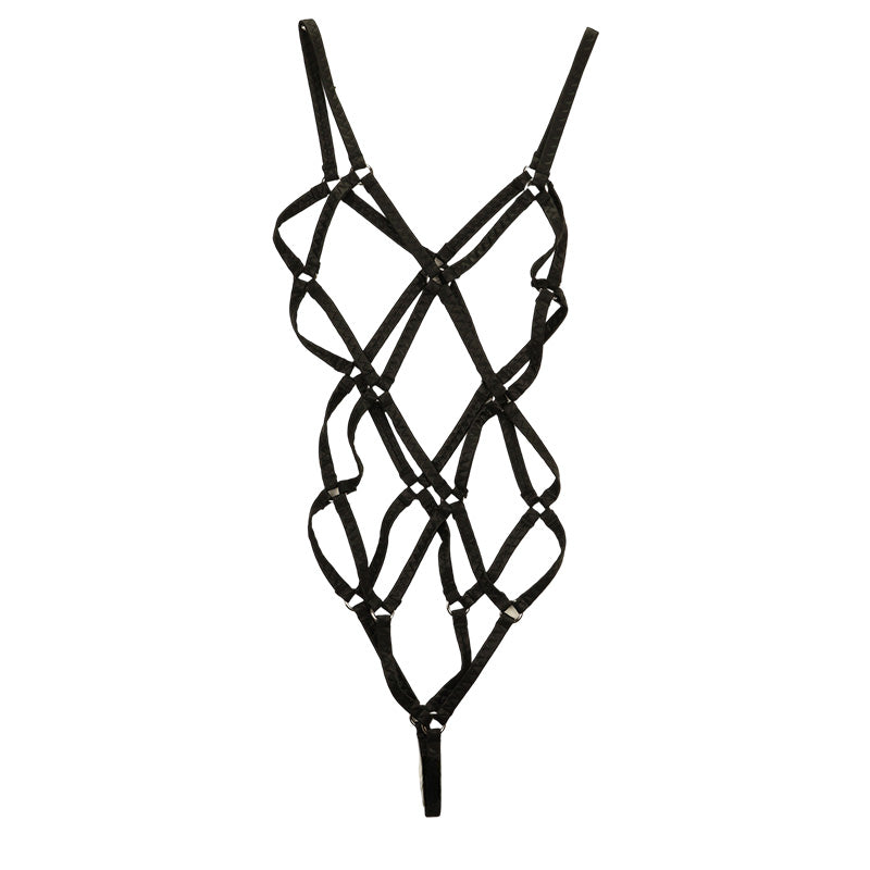 La-Pomme Super Wet Fabric Hexagonal Binding Playsuit UPS002