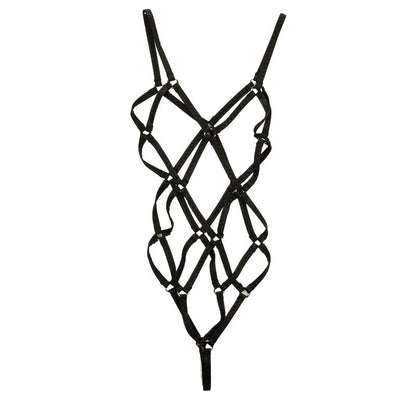 La-Pomme Super Wet Fabric Hexagonal Binding Playsuit UPS002