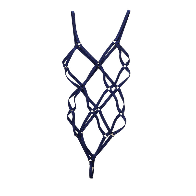 La-Pomme Super Wet Fabric Hexagonal Binding Playsuit UPS002
