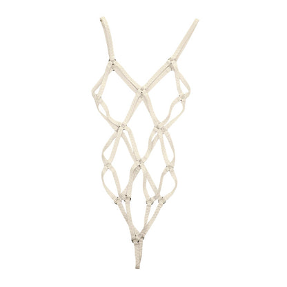 La-Pomme Super Wet Fabric Hexagonal Binding Playsuit UPS002