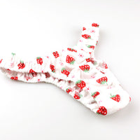 La Paume Cotton In Rubber Strawberry Pattern T-Back Scanty 114020