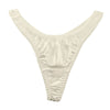 La Paume Satin fabric simple design T-back shorts 114040