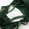 La-Pomme Felica fabric side ribbon side string full back shorts 116032