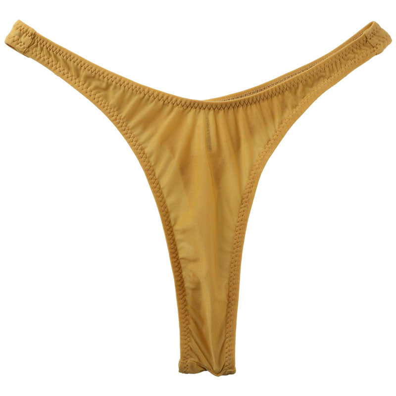 La-Pomme GUS fabric high leg tight design T-back shorts 119103