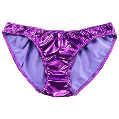 La-Pomme Metallic 1-piece no-haggle fullback shorts 119121