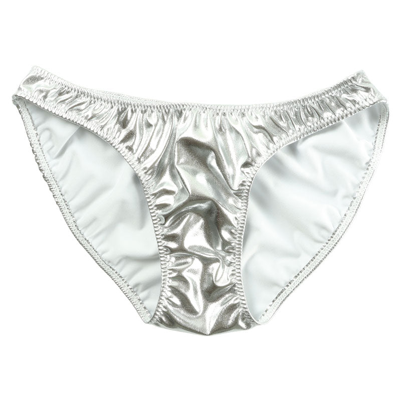 La-Pomme Metallic 1-piece no-haggle fullback shorts 119121