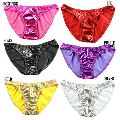 La-Pomme Metallic 1-piece no-haggle fullback shorts 119121