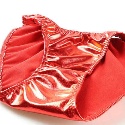 La-Pomme Metallic 1-piece no-haggle fullback shorts 119121
