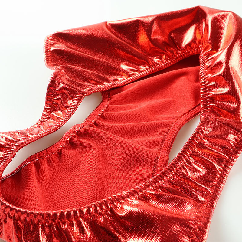 La-Pomme Metallic 1-piece no-haggle fullback shorts 119121