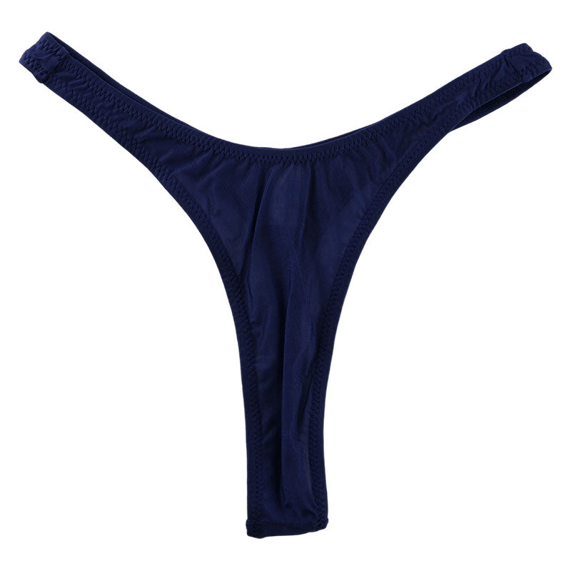 La-Pomme GUS fabric high leg T-back shorts 120020