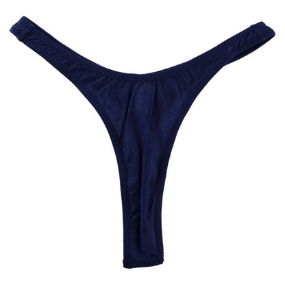 La-Pomme GUS fabric high leg T-back shorts 120020