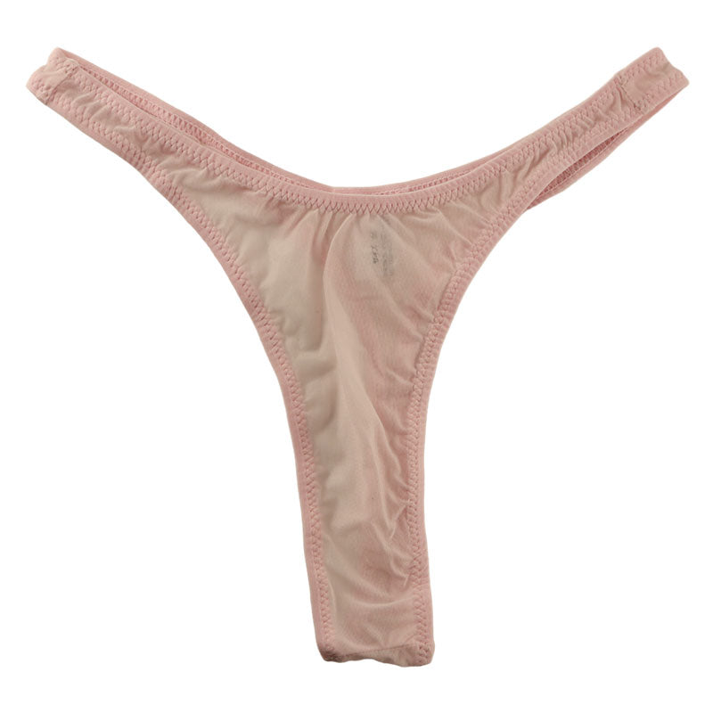 La-Pomme GUS fabric high leg T-back shorts 120020