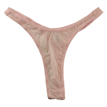 La-Pomme GUS fabric high leg T-back shorts 120020