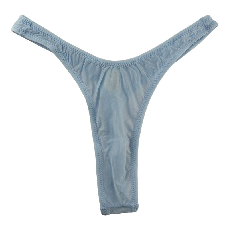 La-Pomme GUS fabric high leg T-back shorts 120020