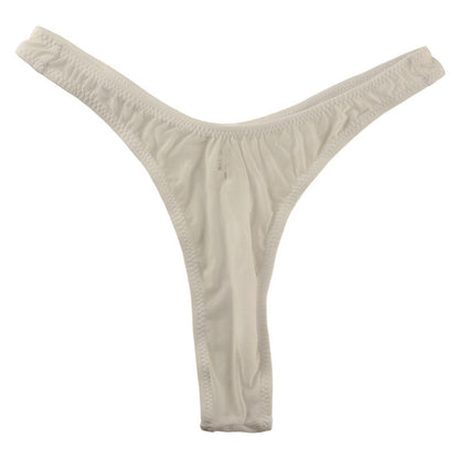 La-Pomme GUS fabric high leg T-back shorts 120020
