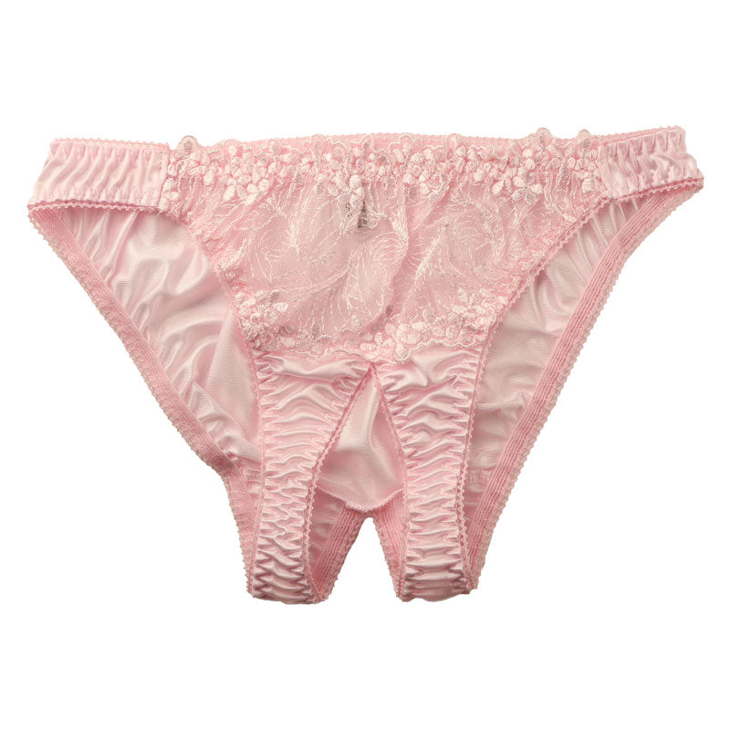 La-Pomme Felica fabric tulle lace open crotch full back shorts 121015 –  ラ・ポーム ウェブストア