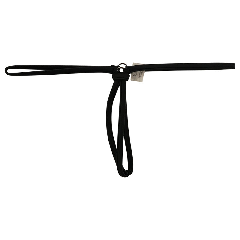 La-Pomme E6000 fabric open crotch G-string with pocket 213004