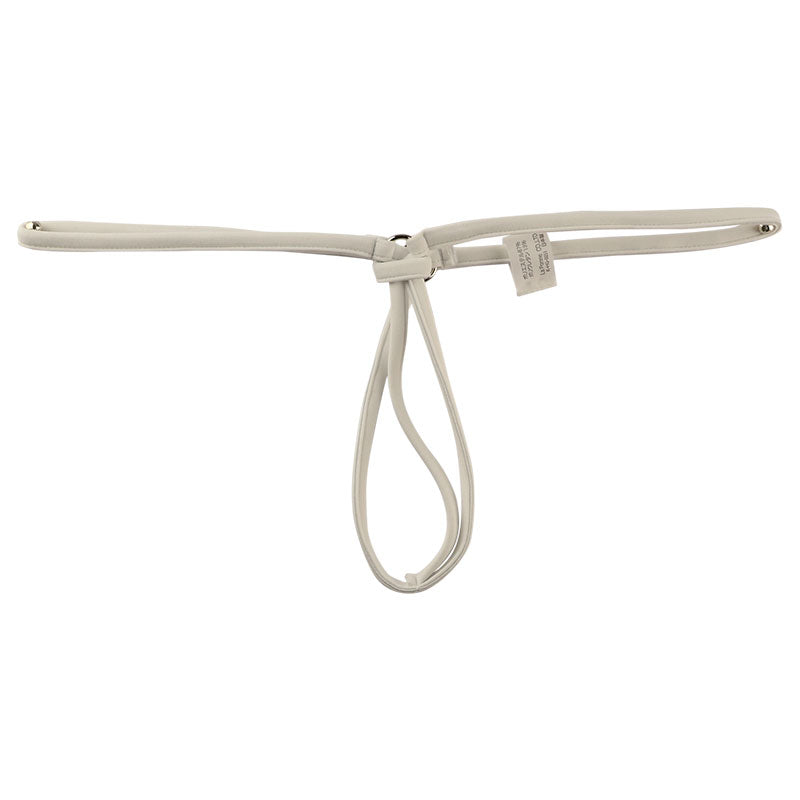 La-Pomme E6000 fabric open crotch G-string with pocket 213004