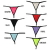 La-Pomme E6000 Fabric Black Piping Bright Color Inverted Bikini G-String 214003