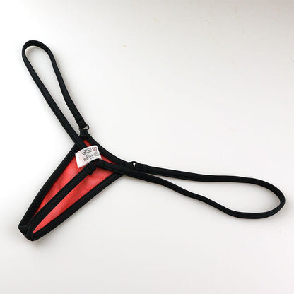 La-Pomme Spark Half Fabric Micro Mini Extra Small G-String 214004