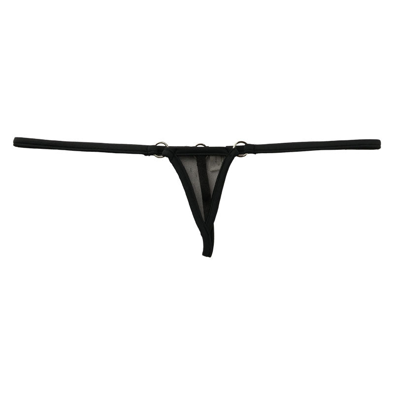 La-Pomme Spark Half Fabric with Mistrame Micro Mini Extra Small G-String 214006