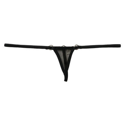 La-Pomme Spark Half Fabric with Mistrame Micro Mini Extra Small G-String 214006