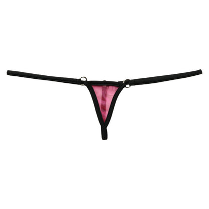 La-Pomme Spark Half Fabric with Mistrame Micro Mini Extra Small G-String 214006