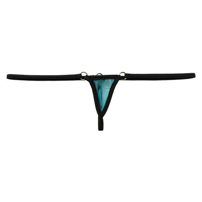 La-Pomme Spark Half Fabric with Mistrame Micro Mini Extra Small G-String 214006