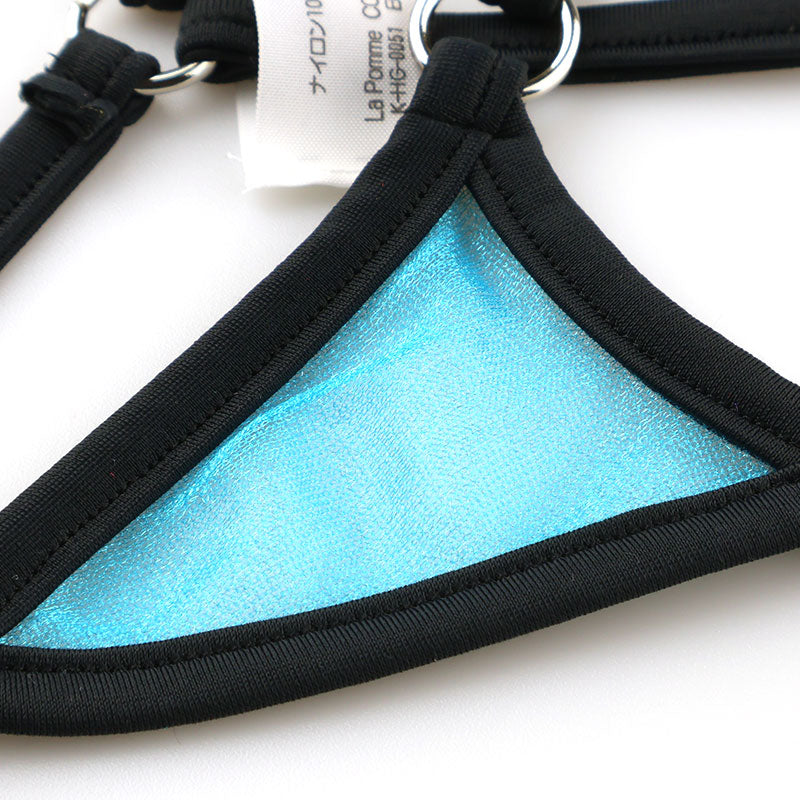 La-Pomme Spark Half Fabric with Mistrame Micro Mini Extra Small G-String 214006