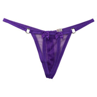 La-Pomme Mistrame spark half fabric G-string 215001