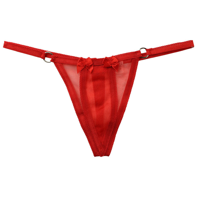 La-Pomme Mistrame spark half fabric G-string 215001