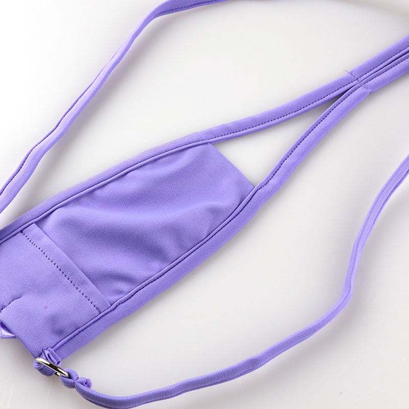 La-Pomme E6000 fabric open crotch G-string 217013