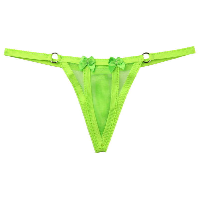 La-Pomme Mistrame spark half fabric G-string 217021