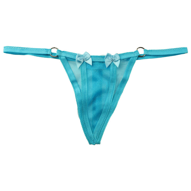 La-Pomme Mistrame spark half fabric G-string 217021