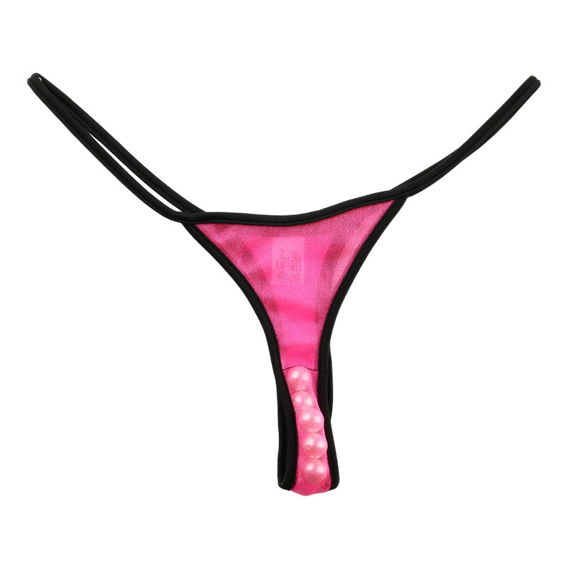 La-Pomme Spark Half Fabric Ball T-back Shorts 219015