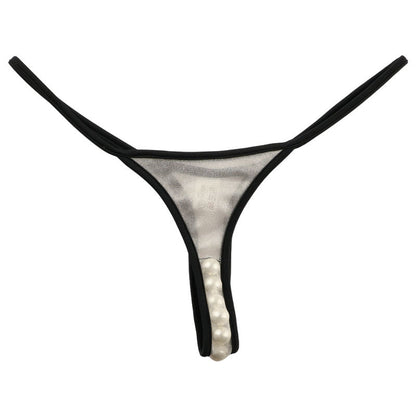 La-Pomme Spark Half Fabric Ball T-back Shorts 219015