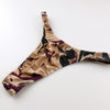La-Pomme SLKS fabric camouflage print (camouflage pattern) marble T-back shorts 222004