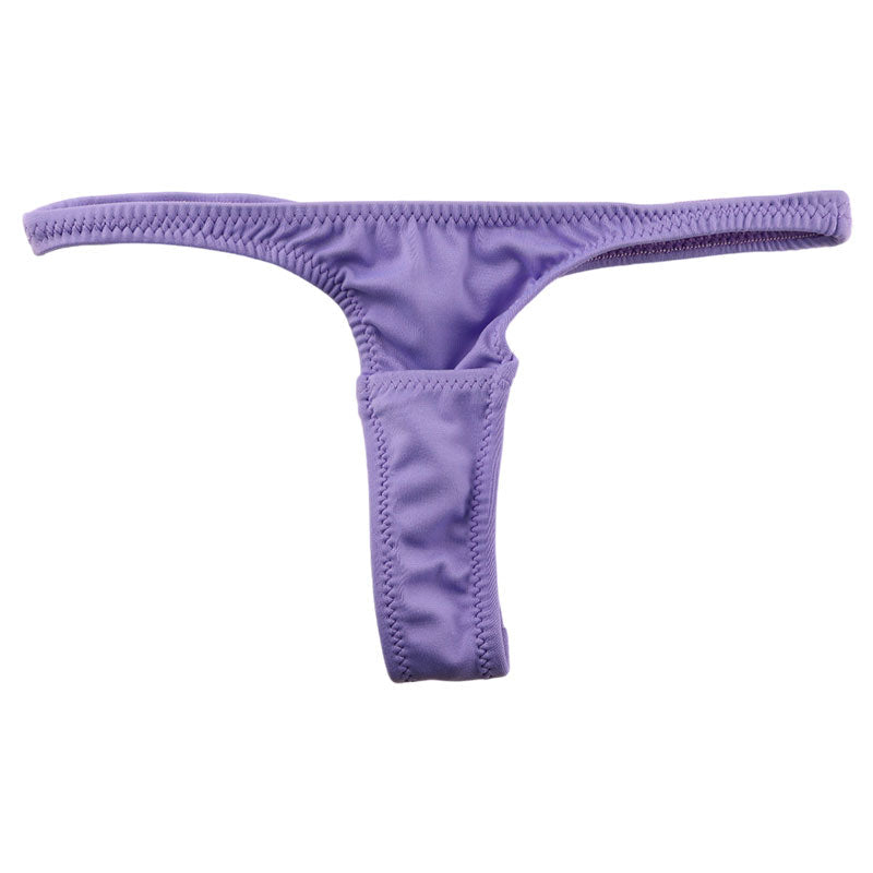 La-Pomme E6000 fabric beaded T-back shorts 222007