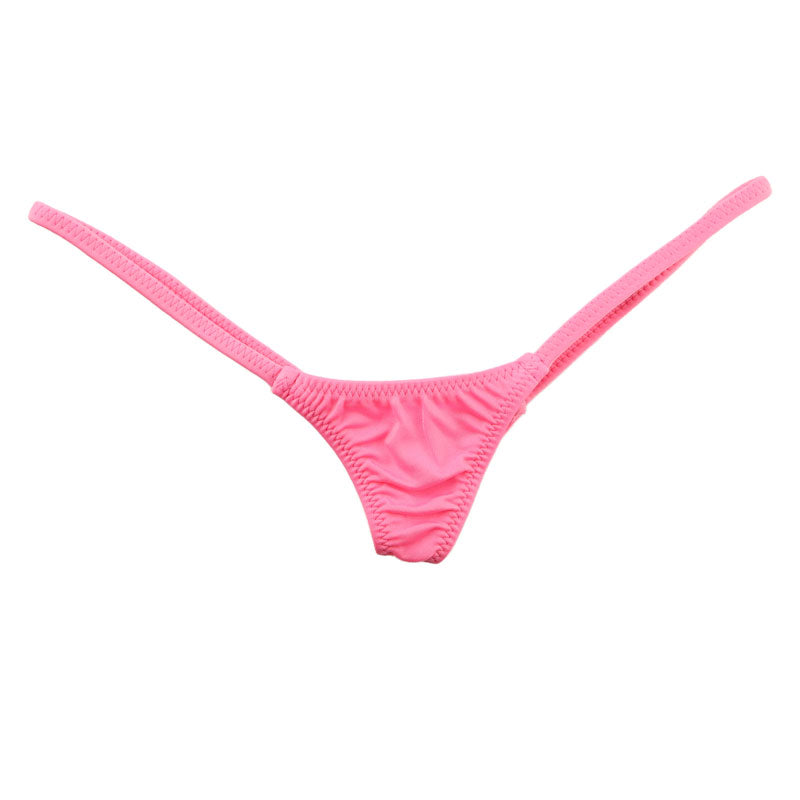 La-Pomme Microfiber Stretch MFS Super Low Rise Micro Mini Mini Bikini T Back 31590