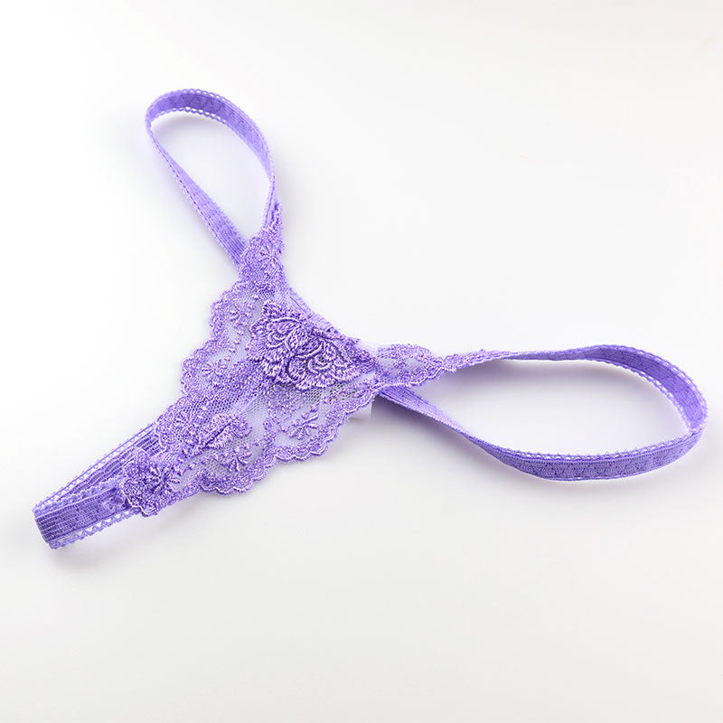 La-Pomme Tulle Lace Pico Rubber Extra Small Micro Mini G-String 318129