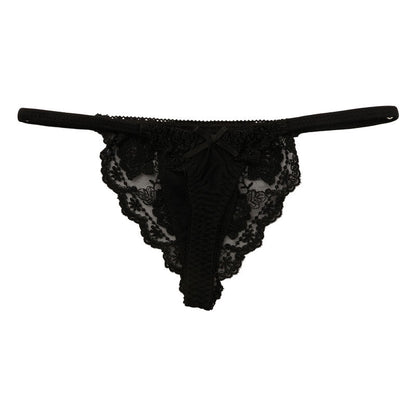 La-Pomme SSS Fabric T-Front Type Tulle Lace Micro Mini Half Back Shorts 319203